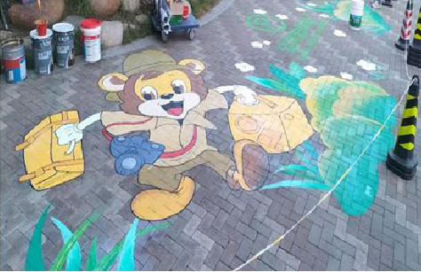 获嘉夏季画地面彩绘会遇到的问题