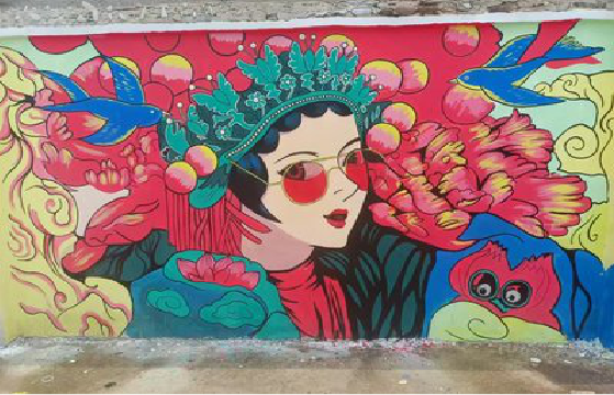 获嘉墙体彩绘-网红墙