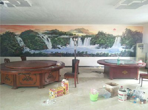 获嘉墙绘-写实风景