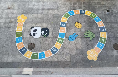 获嘉地面游戏彩绘